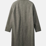 Pine Wool Coat Grey Herringbone