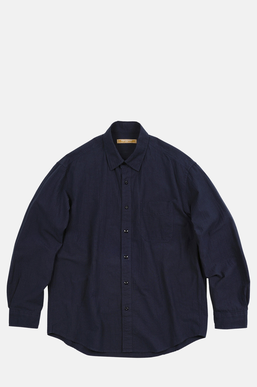 FrizmWorks OG Dobby Weave Seersucker Shirt Navy.