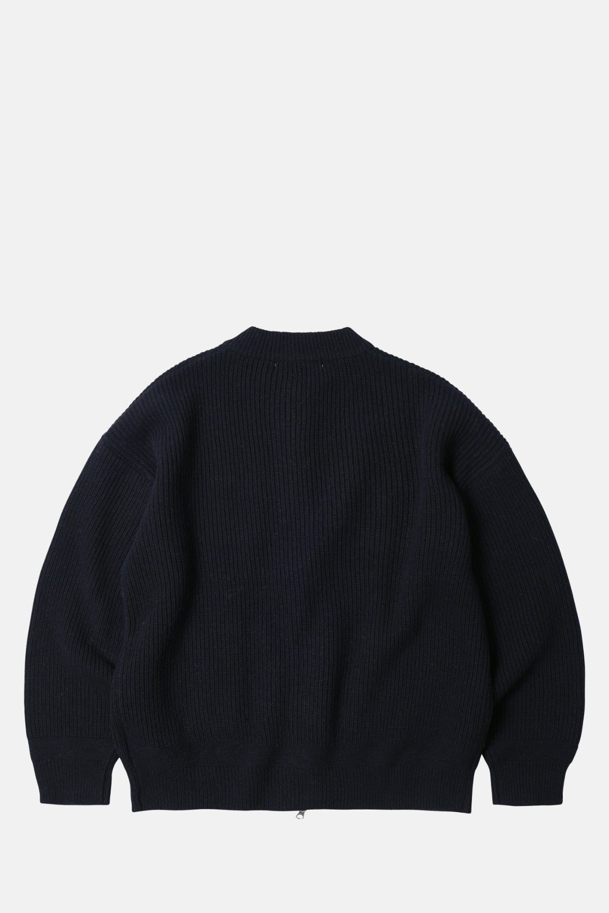 Wool Deck Zipup Cardigan Navy