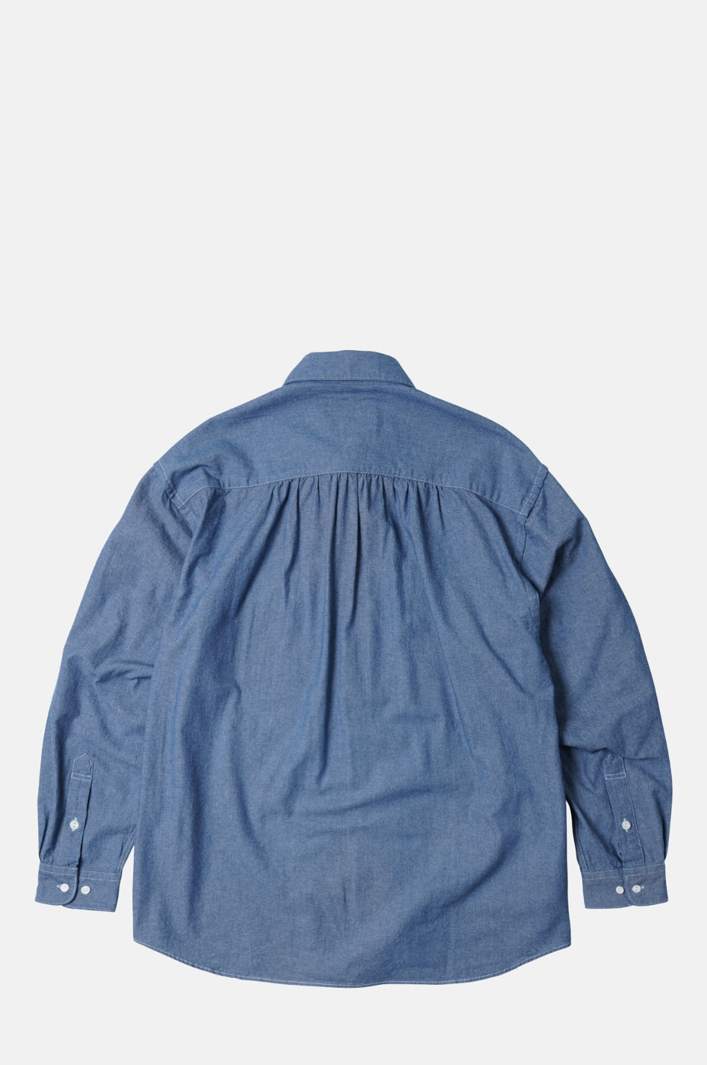 Cigarette Pocket Chambray Shirt Blue
