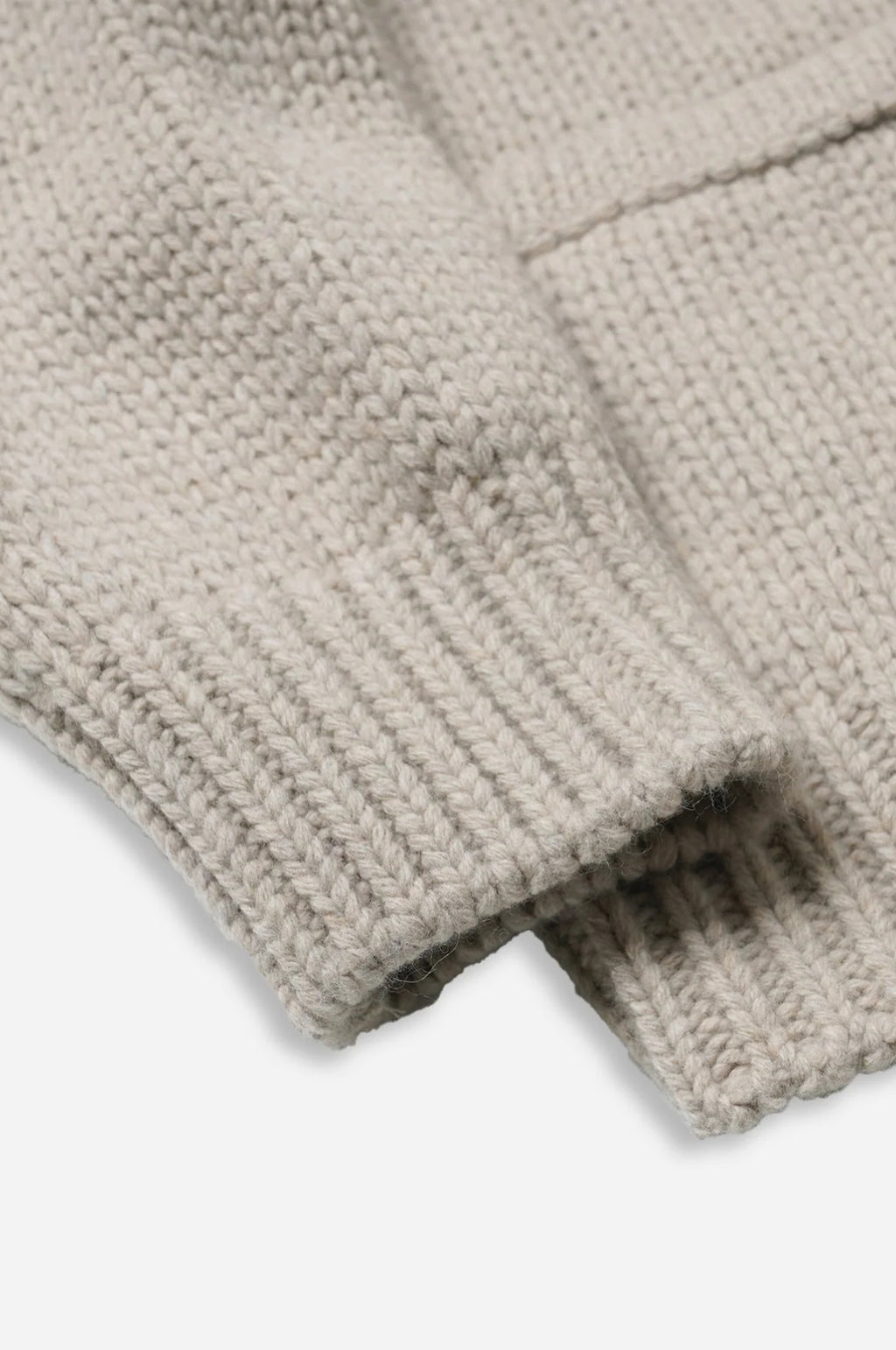 Heavy Cowichan Zipup Cardigan Oatmeal