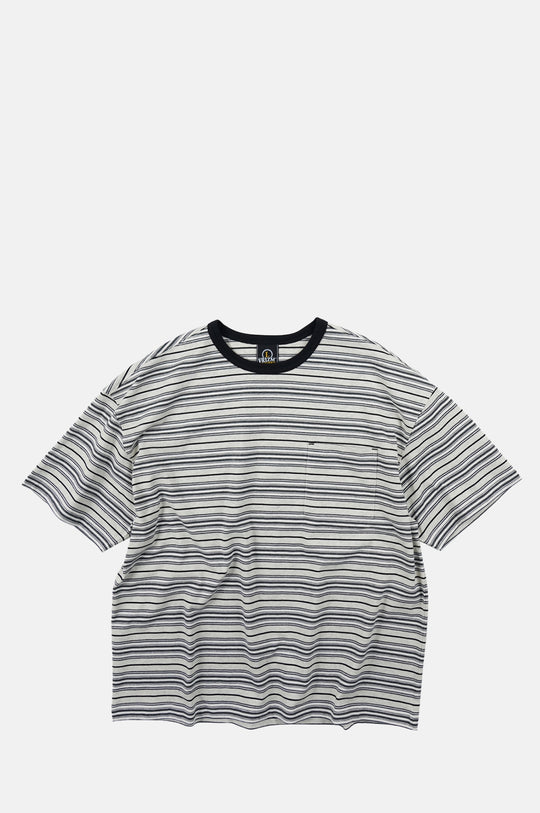 Horizon Stripe Half Tee Oatmeal