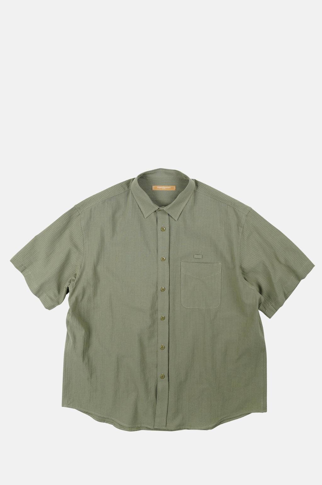 Frizmworks OG Dobby Weave Seersucker Half Shirt Olive.
