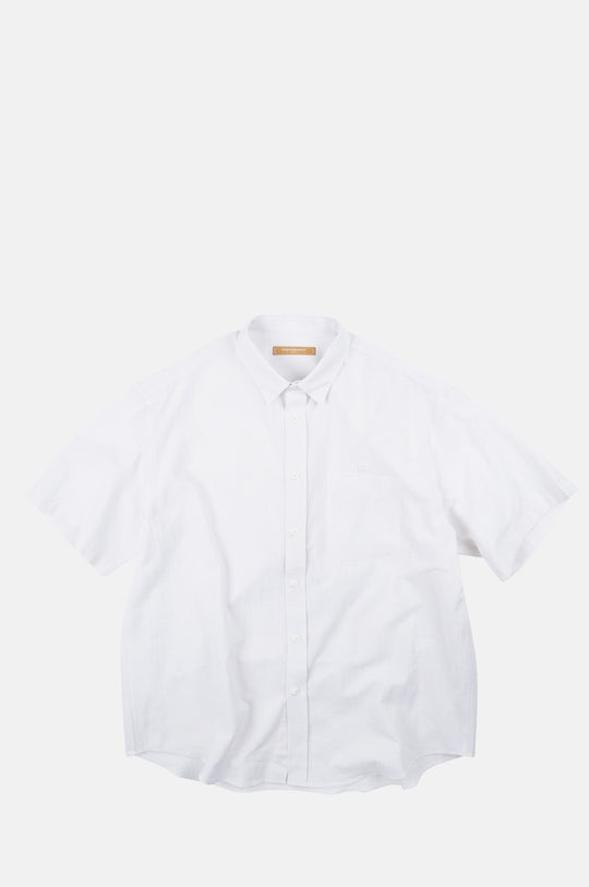 OG Dobby Weave Seersucker Half Shirt White