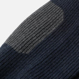 Patch Round Pullover Knit Navy