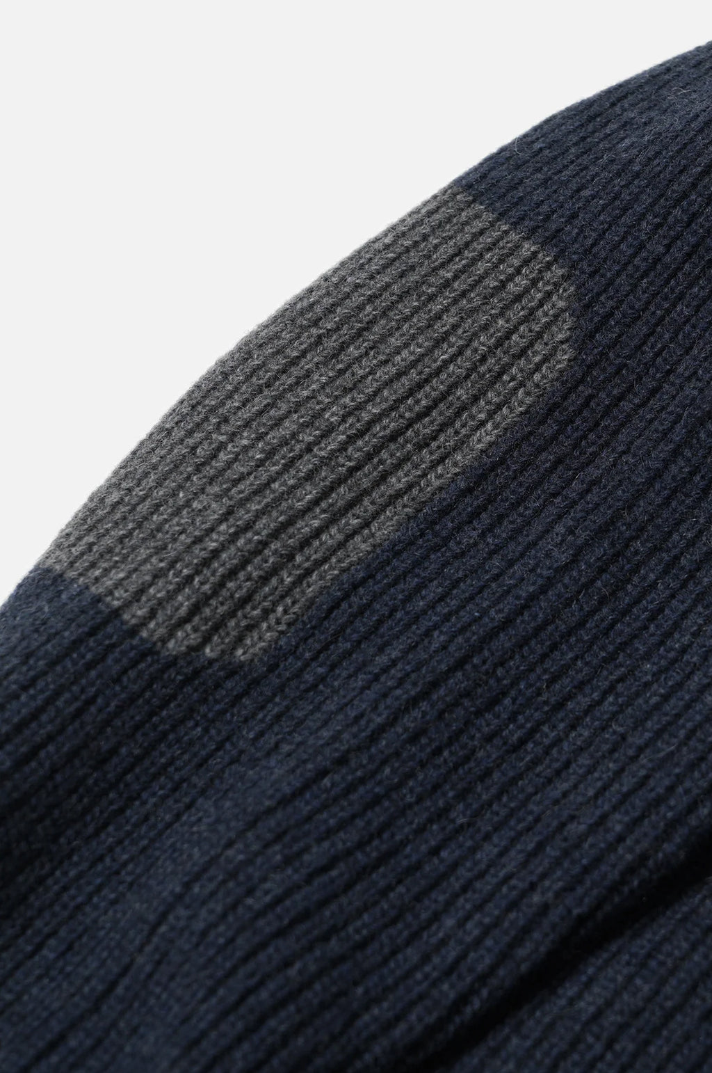 Patch Round Pullover Knit Navy