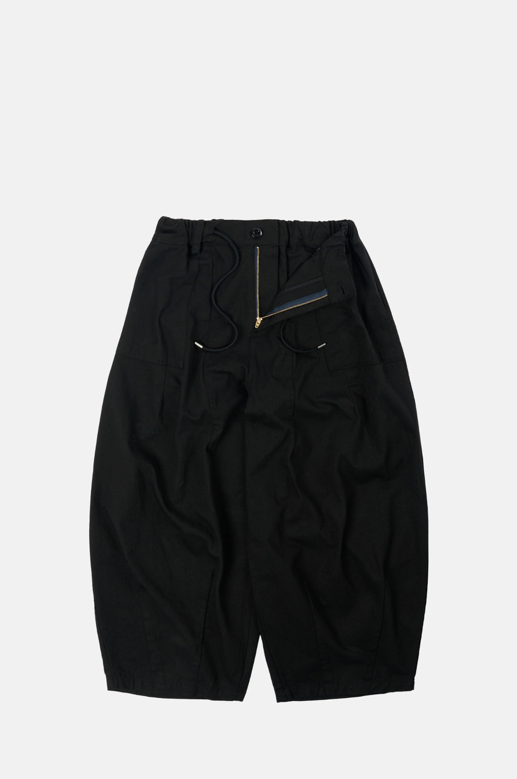 Twill Balloon Pants Black