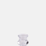 Gisela Graham Glass Candlestick Clear.