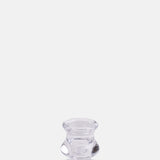 Gisela Graham Glass Candlestick Clear.