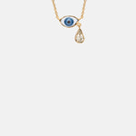 Grainne Morton Blue Eye Teardrop Necklace.