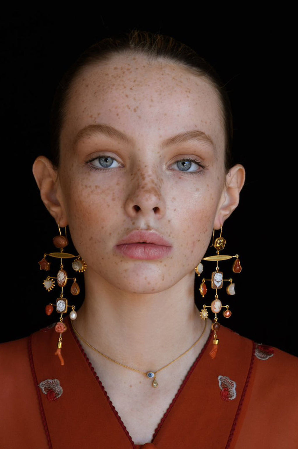 Blue Eye Teardrop Necklace