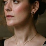 Cloud and Rain Chain Drop Jet Necklace