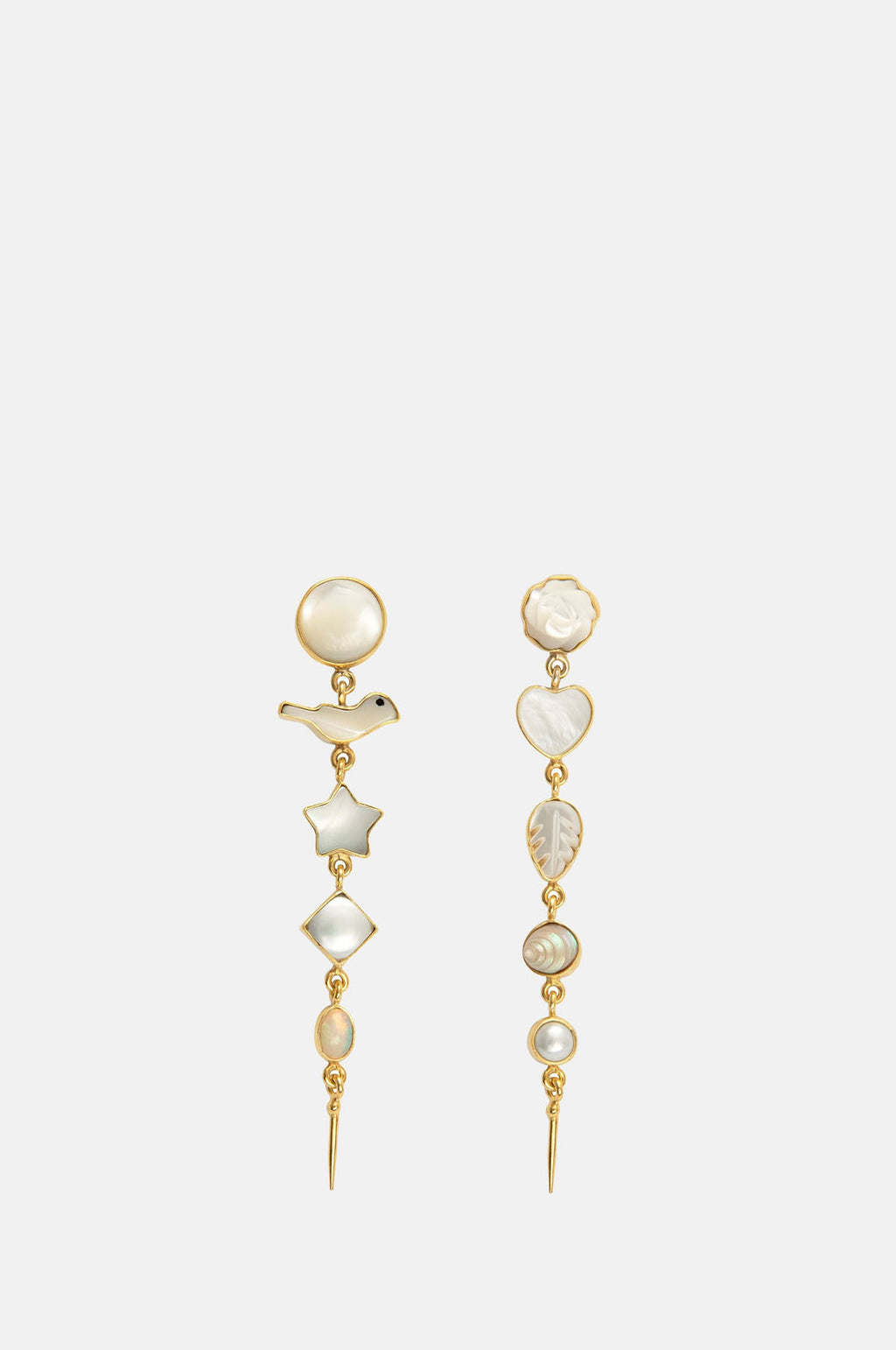 【GRAINNE MORTON】Five Charm earrings☆関税送料込 Grainne Morton Five Vintage Charm Victorian Drop Earrings