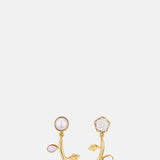 Grainne Morton Flower Drop Pearl Earrings.