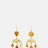Grainne Morton Girandole Amber Earrings.