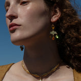 Girandole Amber Earrings