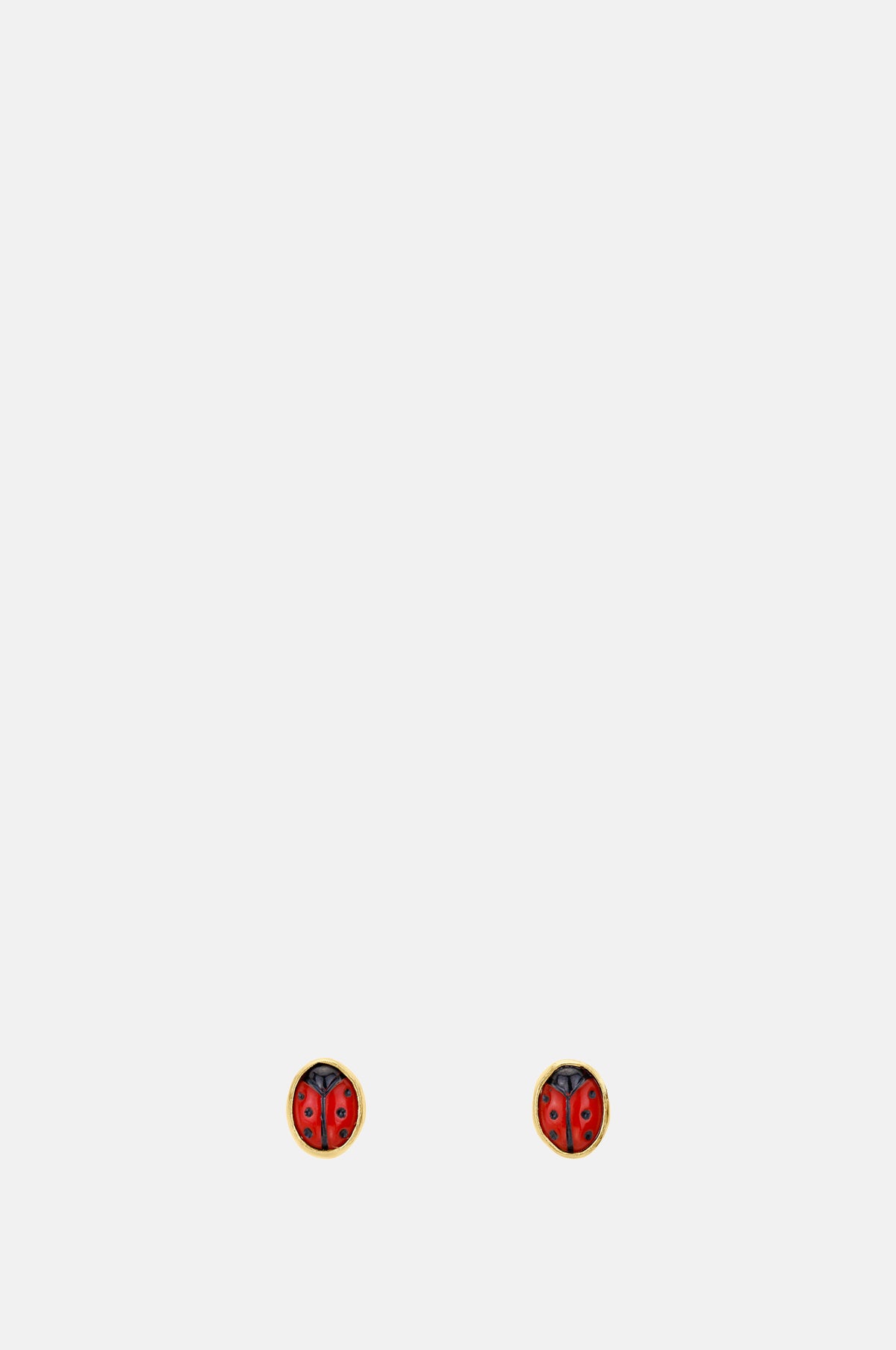 Grainne Morton Mismatched Ladybird Stud Earrings.