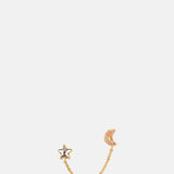 Grainne Morton Moon and Star Double Stud Earrings.