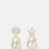 Grainne Morton Moon and Star Shell Drops Earrings.
