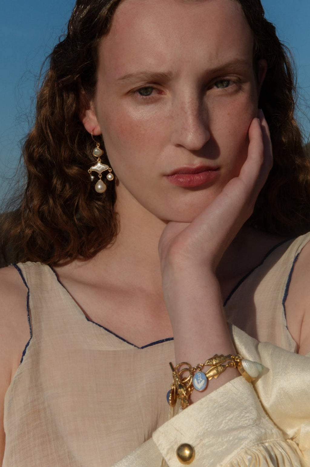 Pearl Balance Drop Earrings