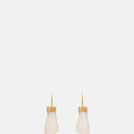 Grainne Morton Pearl Hand Hook Earrings.