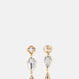 Grainne Morton Three Charm Vintage Crystal Earrings.