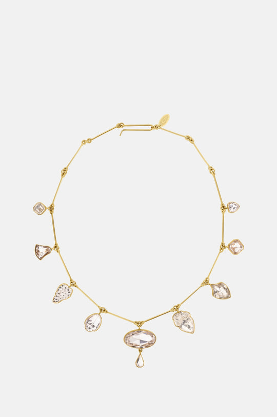 Vintage Crystal Charm Necklace