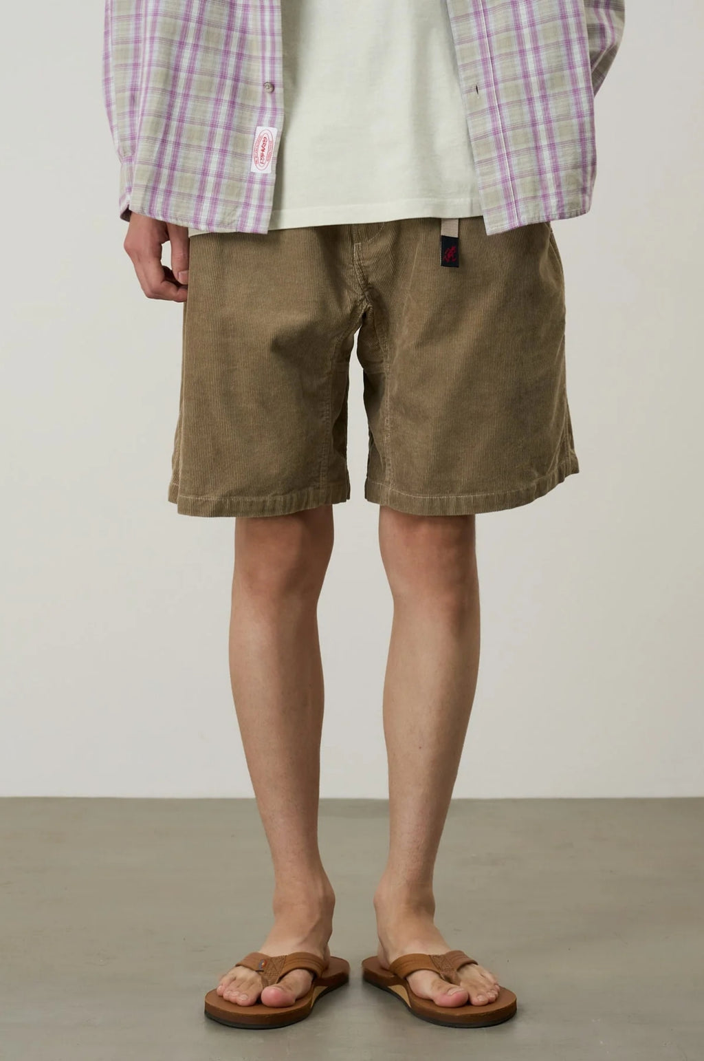 Corduroy G-Short Beige