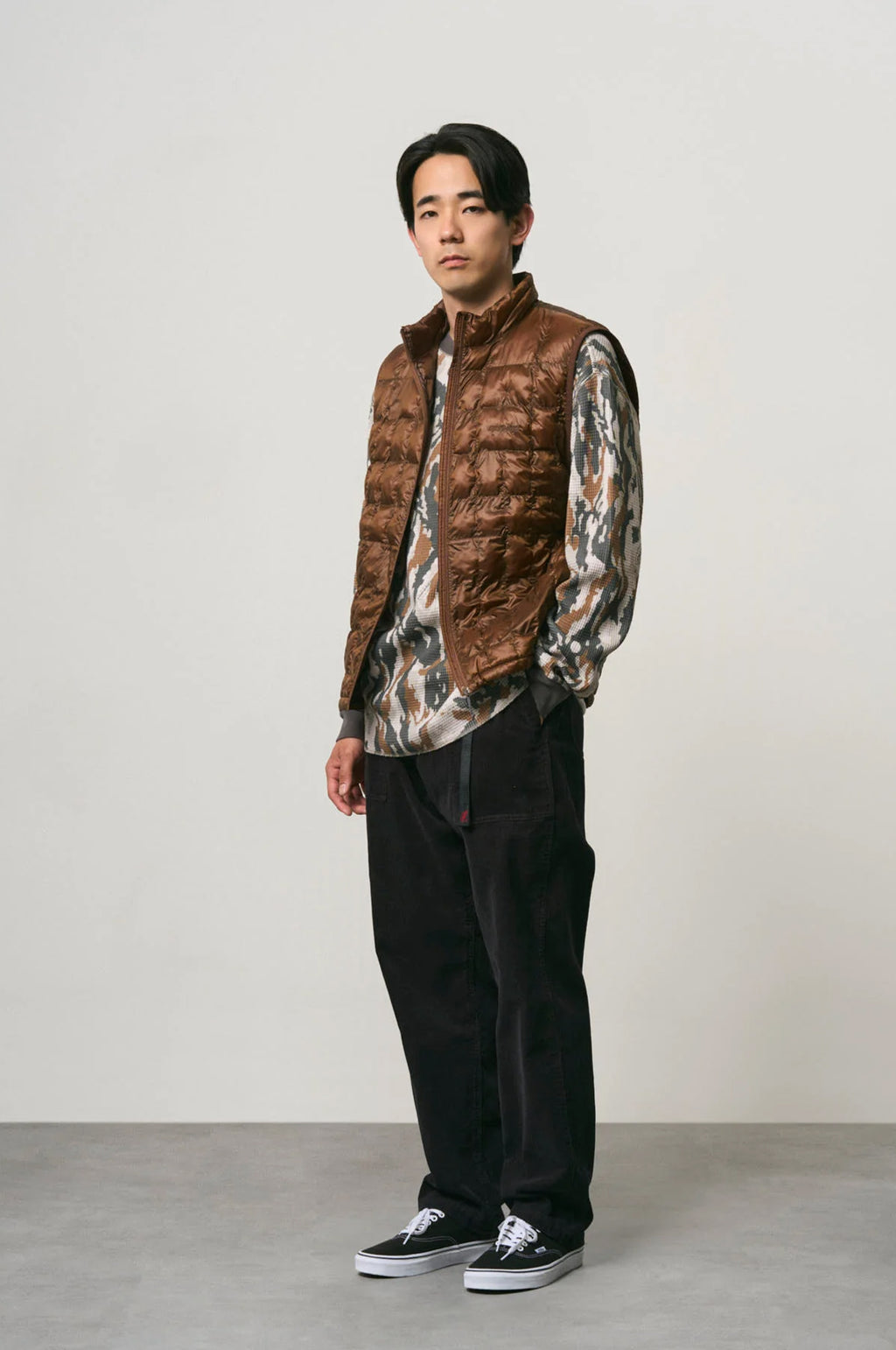 Corduroy Loose Tapered Ridge Pant Black