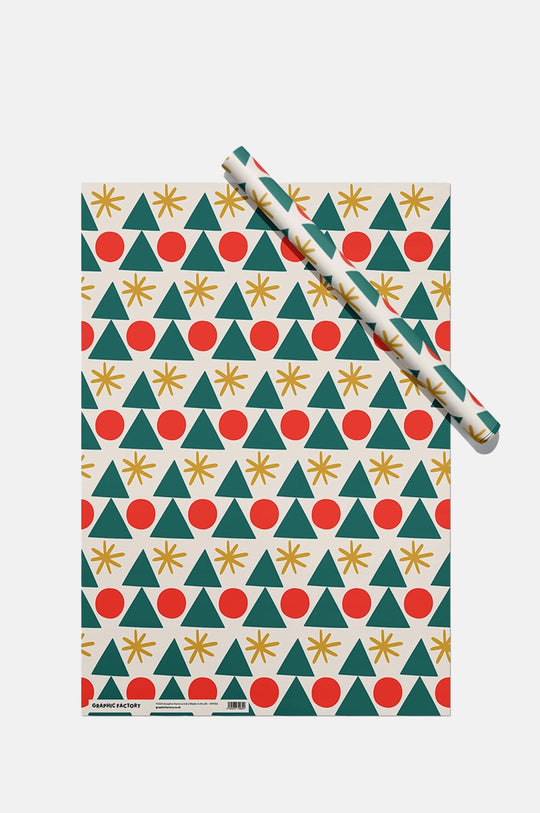Christmas Cheer Wrapping Paper Set of 3 Sheets