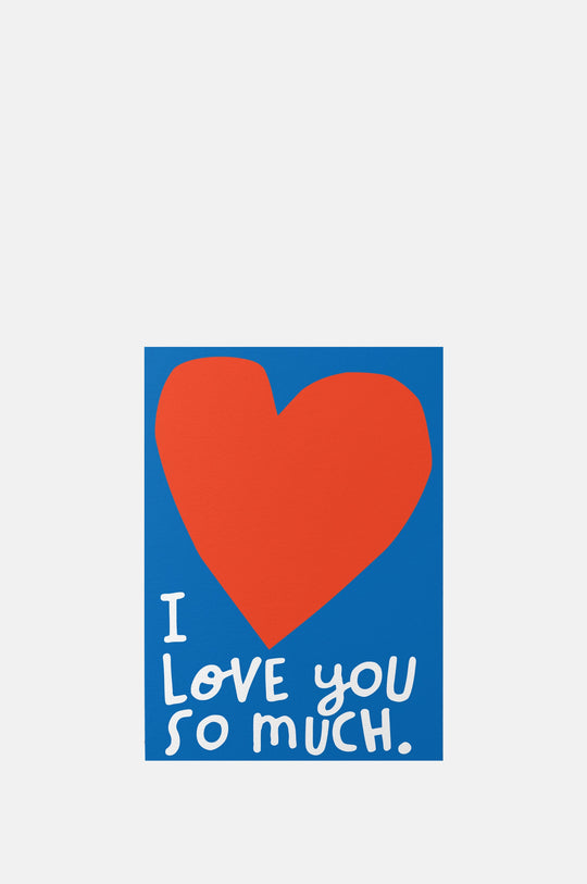 I Love You So Much Greetings Card