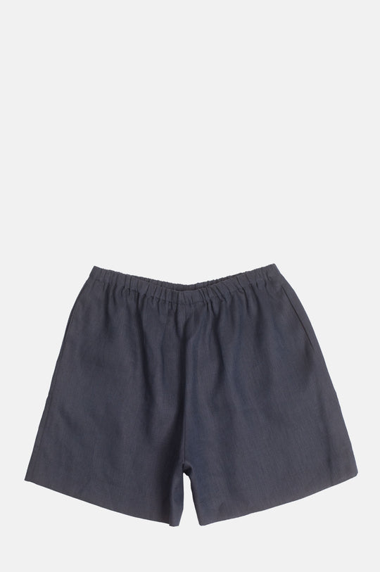 Linen Shorts Navy