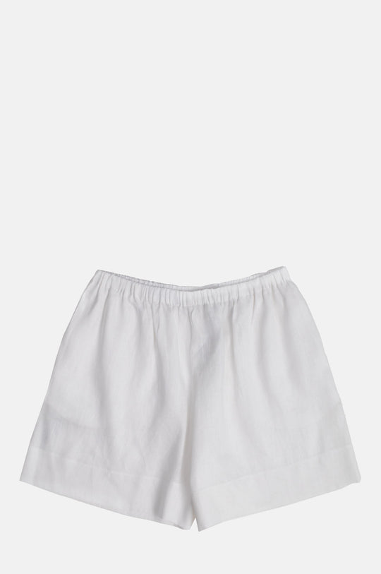 Linen Shorts White