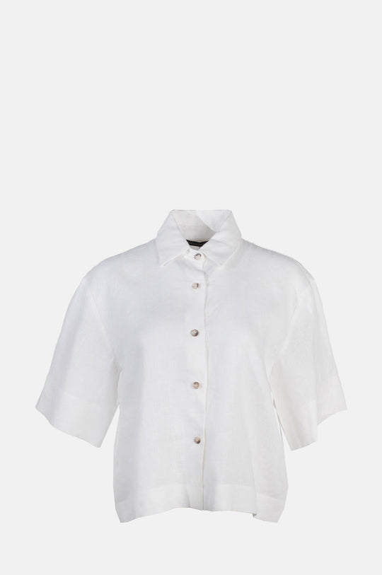 S/S Linen Shirt White