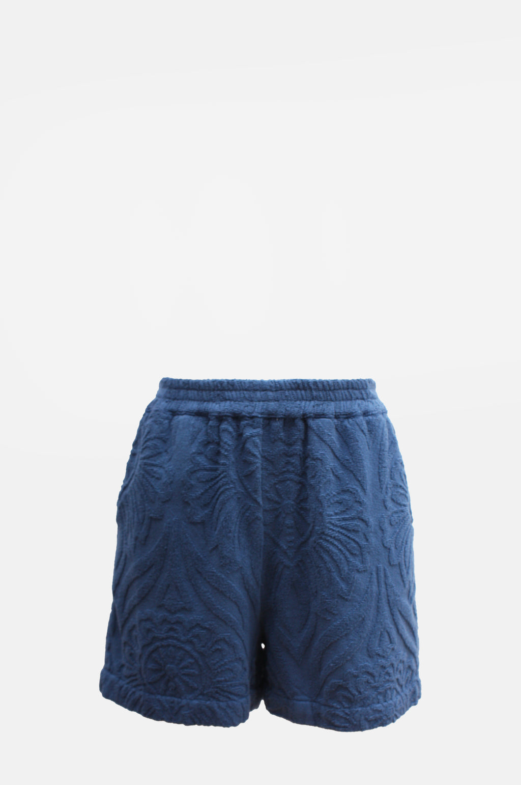 Greek Archaic Kori Terry Cotton Shorts Indigo – The Hambledon