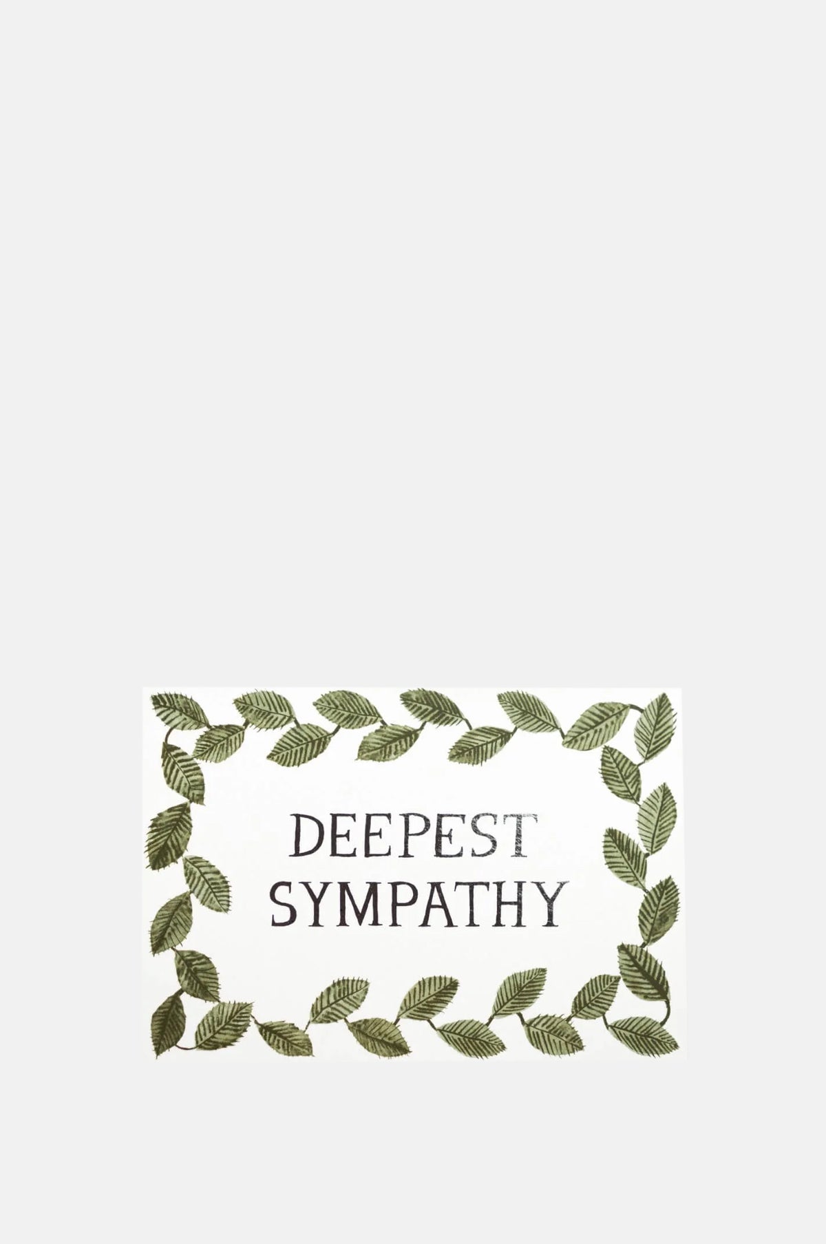 Hadley Paper Goods Deepest Sympathy Card.