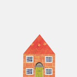 Hadley Paper Goods House Concertina Card.