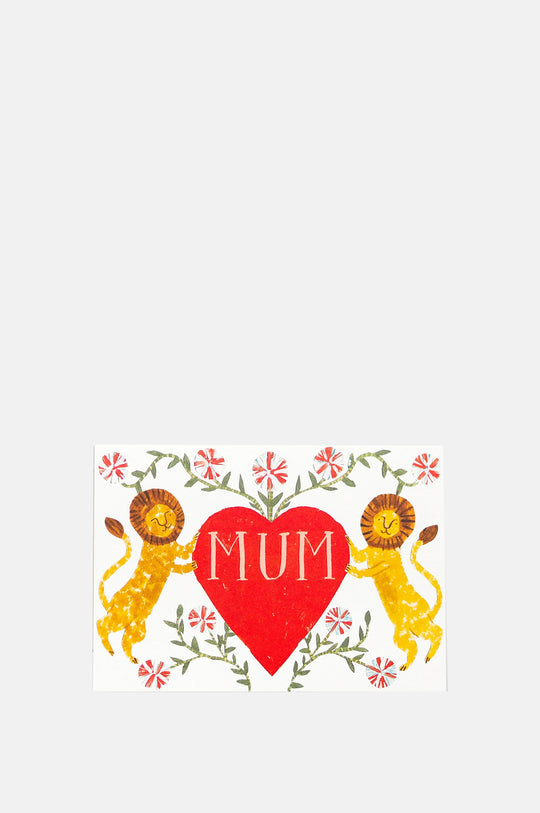 Mum Lion Heart Card