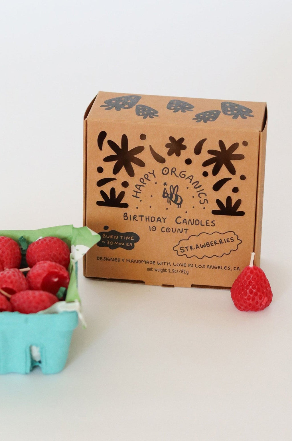 Strawberry Birthday Candles