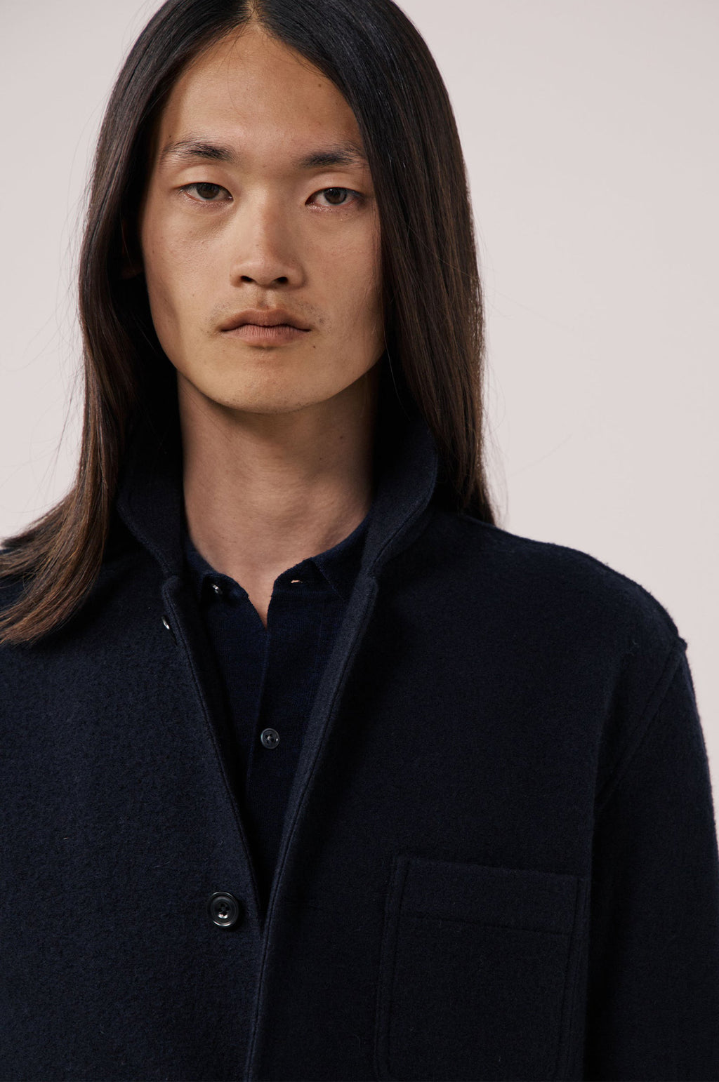 BW Light Knitted Jacket Navy