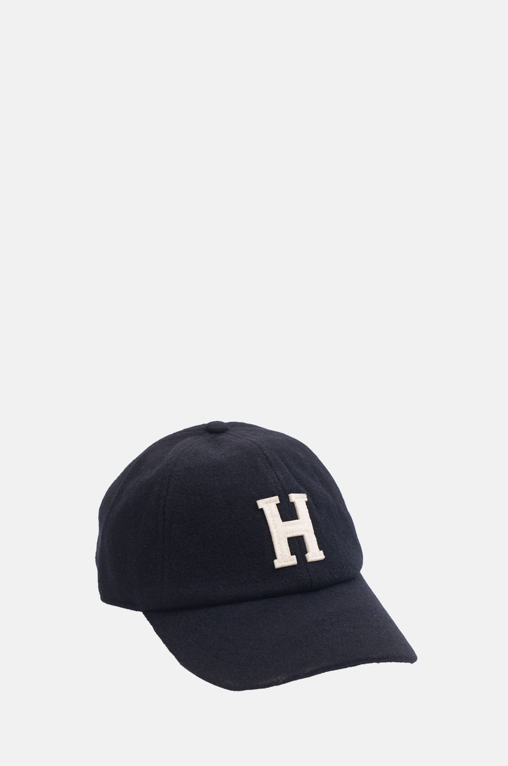 Hartford Wool H Cap Navy.