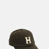 Hartford Wool H Cap Olive.