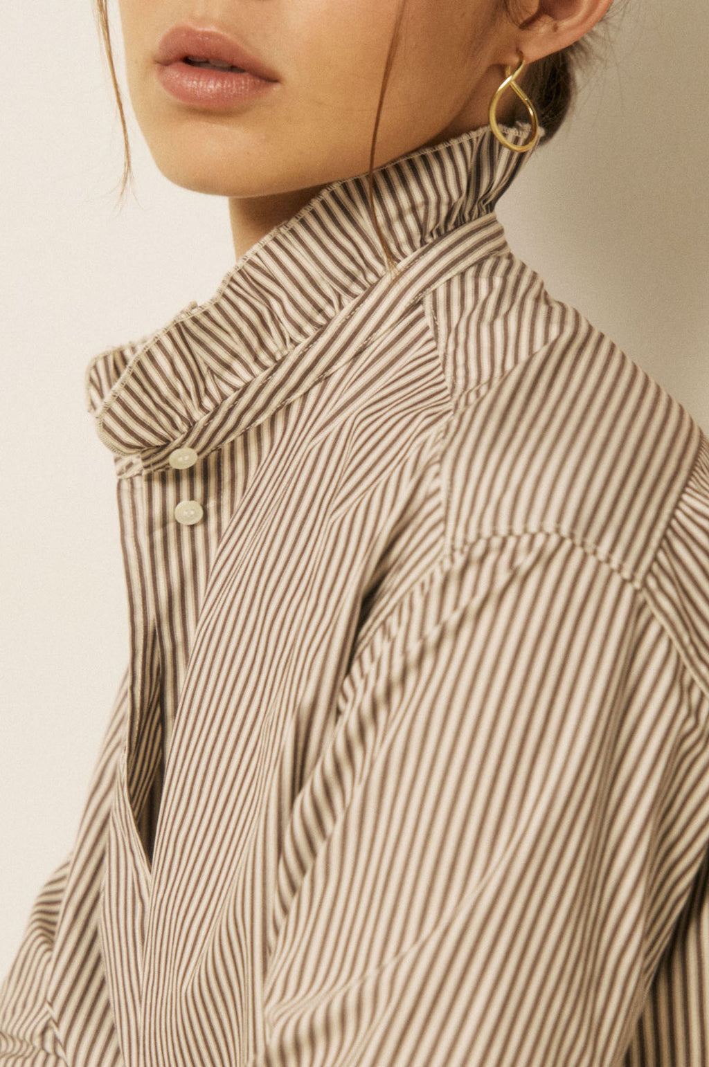 Chana Shirt Brown Stripes