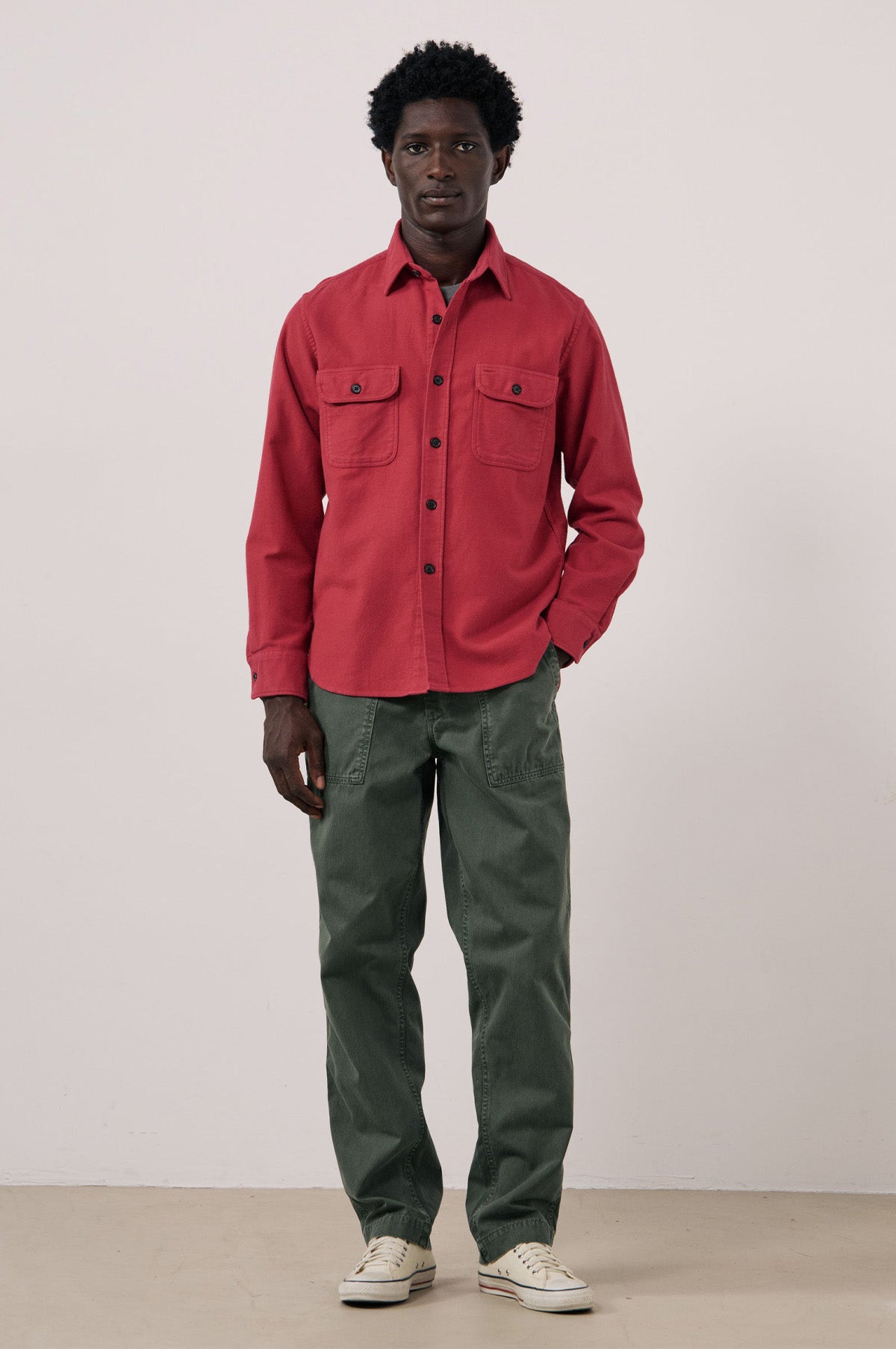 Hartford Paco Pat Shirt Raspberry.