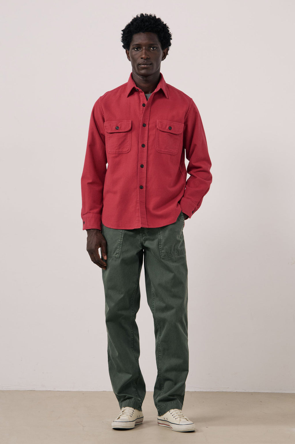 Hartford Paco Pat Shirt Raspberry.