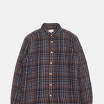 Hartford Paul Shirt Brown & Blue.