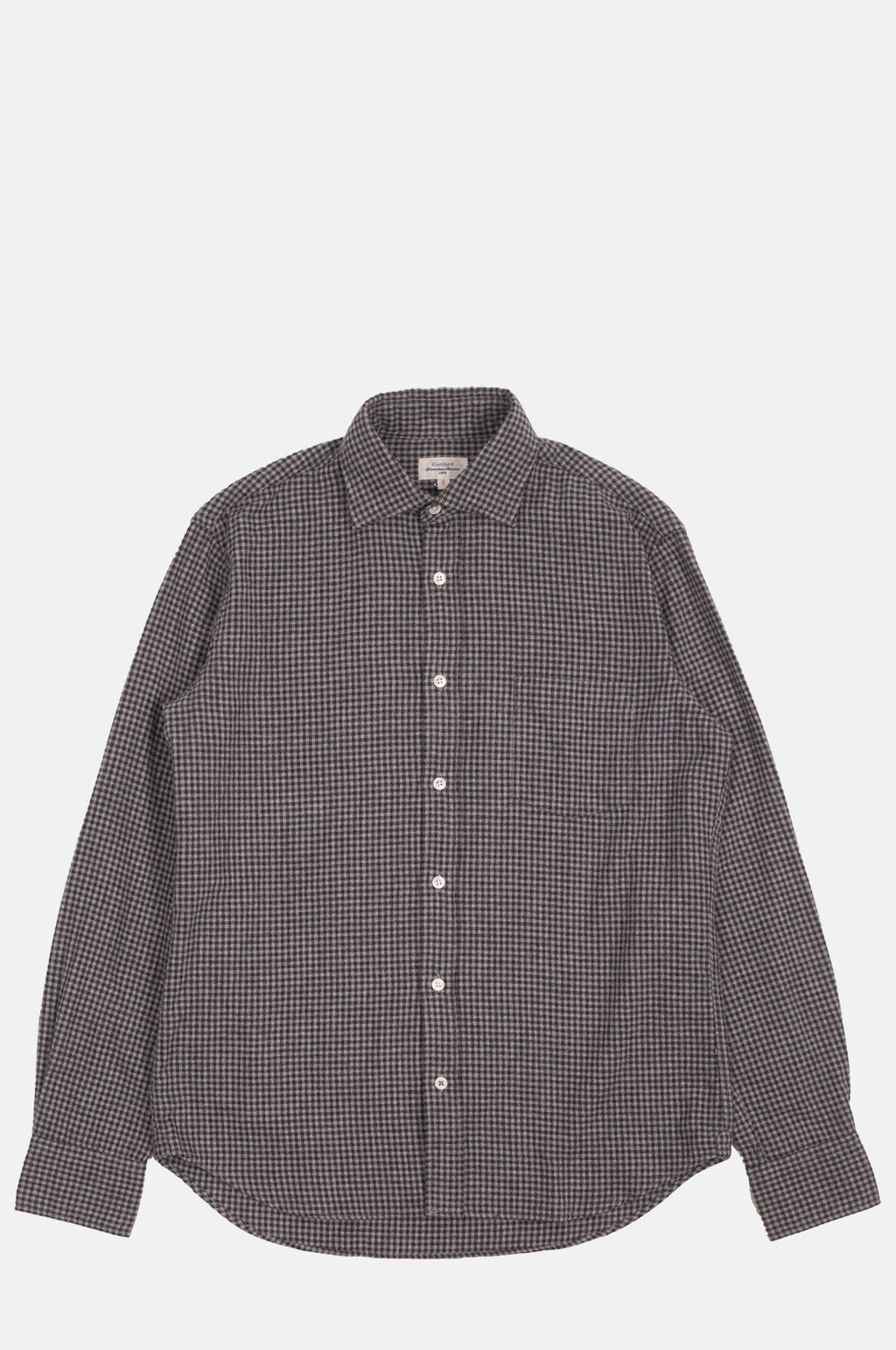 Hartford Paul Shirt Checked Charcoal.