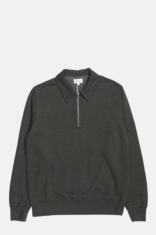 Polo Zipper Sweatshirt Camo Green