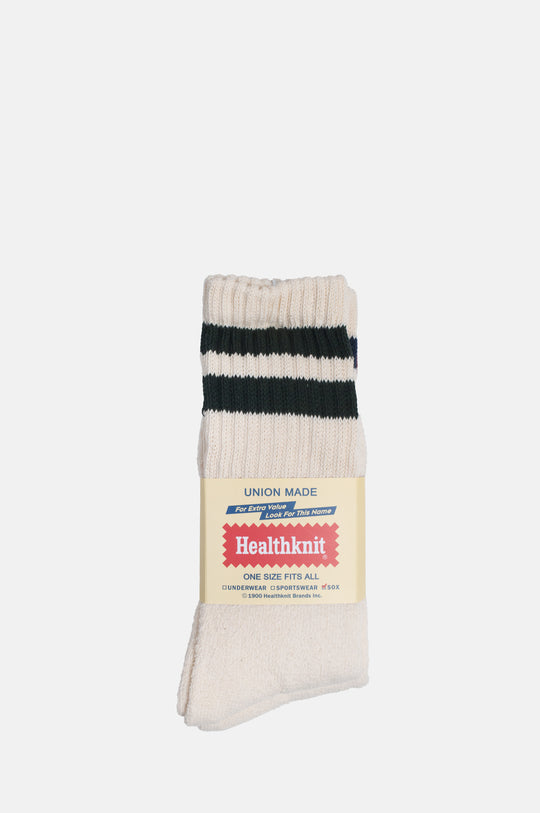 3-Pack Double Stripe Dark Green/Navy/Burgundy Socks