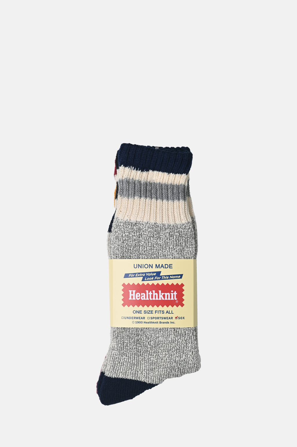 Health Knit 3 Pack Navy Wine Black Socks.